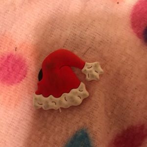 Santa  hat croc charm